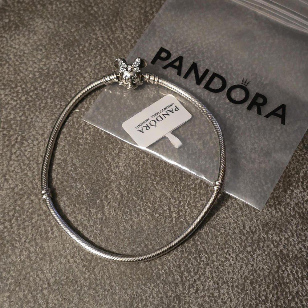 Pandora Minnie Mouse Silver Charm Bracelet
